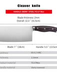 Chef knife 7Cr17mov Stainless Steel Kitchen GoodsProfessional Cooking Tool