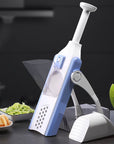 Multifunctional Vertical Press Vegetable Cutter Hand Cranked Rotary Grater Kitchen Roller Vegetable Cutter