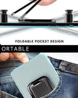 New Square Double Magic Ring Phone Holder Stand Metal Phone Holder Foldable Mobile Phone Stand Folding Sticky Desktop