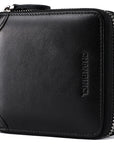 Men's Wallet Leather Zero Purse Zipper Wallet Horizontal Multi-Function Gift Box Wallet