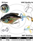9.5cm/16.9g Propeller Rotating Tractor Fishing Bait Road Sub-Bait Floating Water Rock Chubby Water Surface Wave Climbing