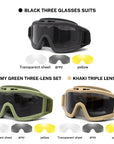Military Tactical Goggles Outdoor Windproof Sports Army Airsoft Shooting Glasses Cycling Mountaineering Eyewear UV400