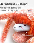 USB Pet Cat Toys Floppy Lobster Interactive Cat Toy