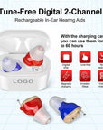 Rechargeable sound amplifier for elderly hearing aids