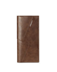 New Multi-Function Anti-Theft Brush Soft Leather Clip Long Ultra-Thin Splicing Two Fold Men's Wallet