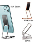 New Square Double Magic Ring Phone Holder Stand Metal Phone Holder Foldable Mobile Phone Stand Folding Sticky Desktop