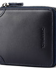 Men's Wallet Leather Zero Purse Zipper Wallet Horizontal Multi-Function Gift Box Wallet