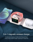 Magsafe15W Fast Charging Wireless Charging Three-In-One Folding Magnetic Wireless Charger For Apple Headset Watch
