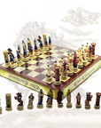 Newest Design Leather Chess Movie Theme Resin Doll Chess