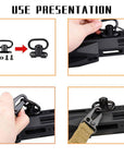 New Ordinary Two-Point Tactical Gun Rope CS Nylon Tactical Shoulder Belt Cross Body Nylon Gun Belt Set