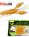 AFISHLURE 4pcs/lot AR-14 hammer Crab clamp Shrimp 80mm 5.5g claw Bait artificial lure sauce green bait Swimbait Fake