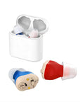 Rechargeable sound amplifier for elderly hearing aids