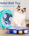 New Interactive Cat Ball Electric Toy 360 Degree Rotation Non-Slip Cat Turntable Toy