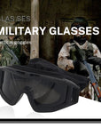 Military Tactical Goggles Outdoor Windproof Sports Army Airsoft Shooting Glasses Cycling Mountaineering Eyewear UV400