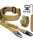 Ordinary Double Point Rope Suit CS Nylon Tactical Strap Cross Body Nylon Tactical Gun Rope