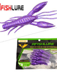 AFISHLURE 4pcs/lot AR-14 hammer Crab clamp Shrimp 80mm 5.5g claw Bait artificial lure sauce green bait Swimbait Fake