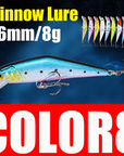 AFISHLURE Bass Wobblers Trout Fishing Lure 66mm/8g Minnow Hard Baits Iscas Artificial Pesca Leurre