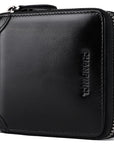 Men's Wallet Leather Zero Purse Zipper Wallet Horizontal Multi-Function Gift Box Wallet