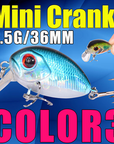 AFISHLURE 36mm 3.5g Crank Bait Hard Plastic Artificial Fishing Lure Fake carp Pesca Wobbler Leurre Peche Isca