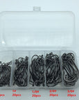Rompin 100pcs/box High carbon Steel Fishing Hooks Crank Lead Sharp worm 2