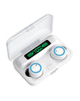 New Product F9 Wireless Binaural Private Model TWS Power Display Touch 5.0 Digital Display With Power Bank F9-5