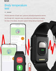 A70 Elderly GPS Positioning Watch Locator With Heart Rate Measurement Body Temperature Smart Bracelet