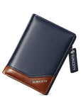 New PU Leather Multi-Function Zipper Short Men's Wallet Rfid Dollar Wallet Card Wallet