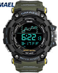 Mens Watch Military Water resistant SMAEL Sport watch Army led Digital wrist Stopwatches for male 1802 relogio masculino Watches