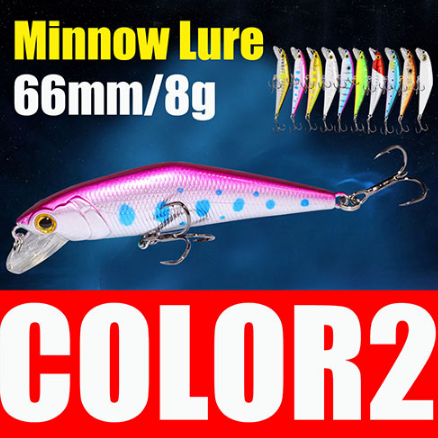 
  
  AFISHLURE Bass Wobblers Trout Fishing Lure  66mm/8g Minnow  Hard Baits Iscas Artificial Pesca Leurre
  
