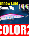 AFISHLURE Bass Wobblers Trout Fishing Lure  66mm/8g Minnow  Hard Baits Iscas Artificial Pesca Leurre