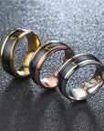 Temperature Ring Titanium Steel Mood Emotion Feeling Intelligent Temperature Sensitive Rings for Women Men Waterproof Jewelry