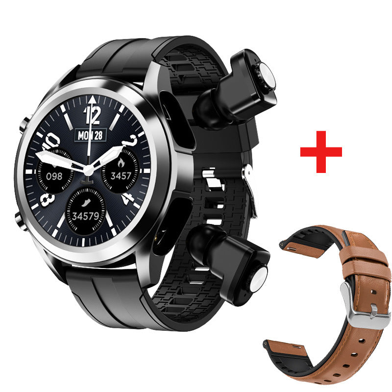 
  
  T10 Headset Sports Bracelet 2-In-1 Heart Rate Monitoring Bluetooth Call Music Smart Watch
  
