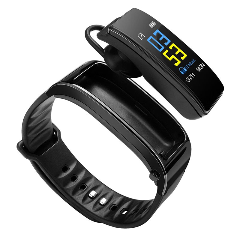 
  
  Y3 PLUS Bluetooth Headset Smart Bracelet 2 in 1 watch with earbuds Wristband health monitoring Sports Earphone and Mic
  
