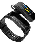 Y3 PLUS Bluetooth Headset Smart Bracelet 2 in 1 watch with earbuds Wristband health monitoring Sports Earphone and Mic