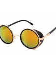 Retro Steampunk Sunglasses Round Designer