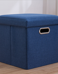 Simple Fabric Storage Storage Stool Folding Shoe Bench Footstool Can Sit With Lid Storage Box Stool 30*30*30cm/40*25*25cm