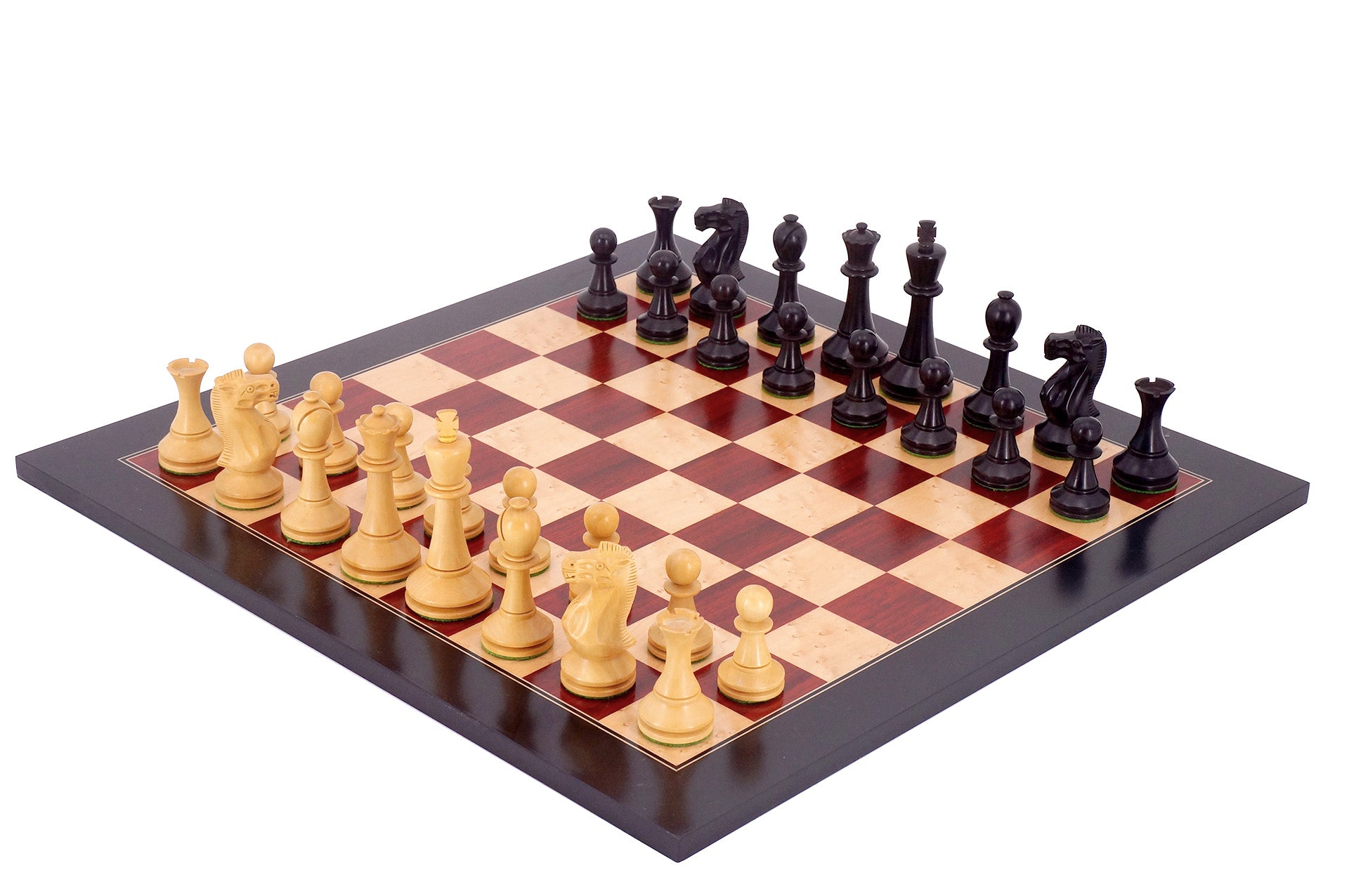 
  
  Padauk / Birdeye Maple Wooden International Chess Board
  
