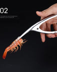 Shrimp Peeler Kitchen Appliances Portable Stainless Steel Shrimp Deveiner Lobster Practical Kitchen Supplies Fishing Knife Tools