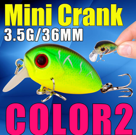 
  
  AFISHLURE  36mm 3.5g Crank Bait Hard Plastic Artificial Fishing Lure Fake carp Pesca  Wobbler Leurre Peche  Isca
  
