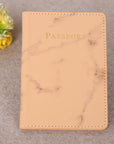 Fashion Women Men Passport Cover Pu Leather Marble Style Travel ID Credit Card Passport Holder Packet Wallet Purse Bags Pouch