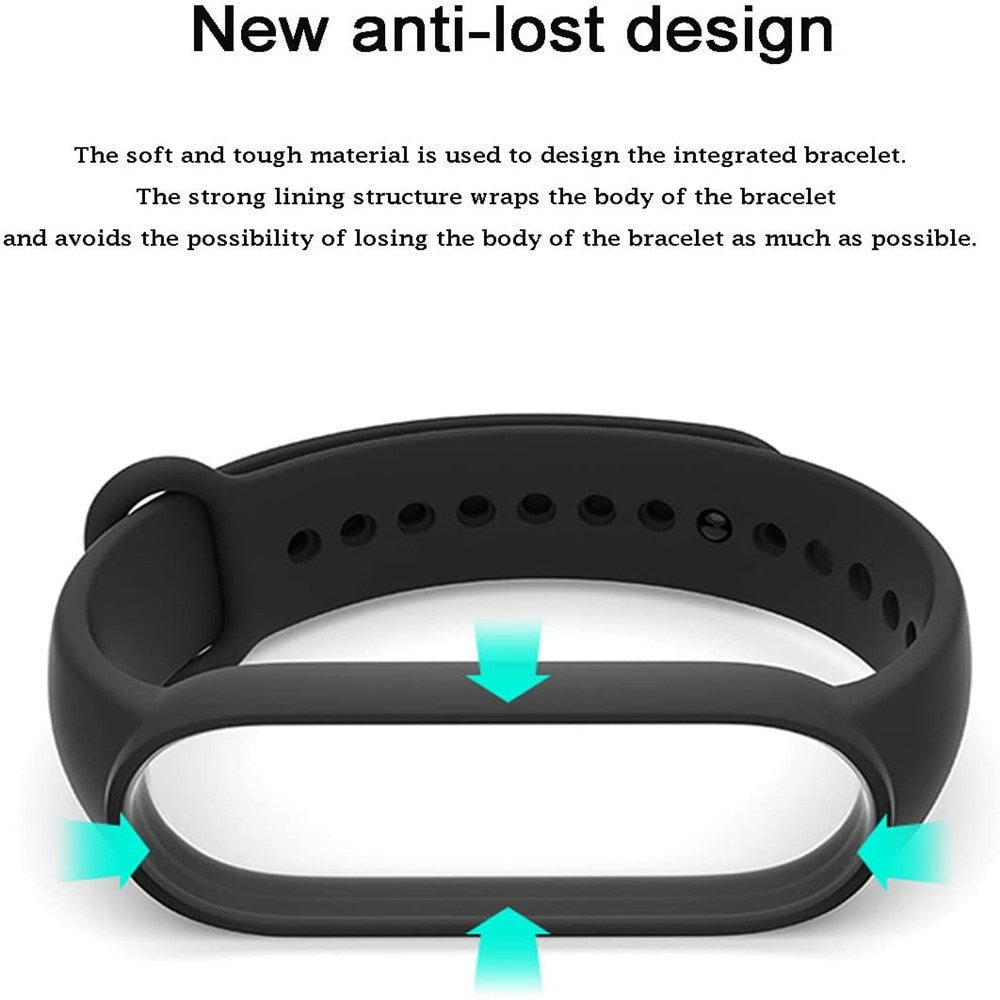 
  
  Strap for Xiaomi Mi Band 7 6 5 4 3 Sport Bracelet Watch Silicone Wrist Strap For Xiaomi Mi Band 7 3 4 5 bracelet Mi Band 7 Strap
  
