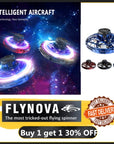 Flynova Athletic antistress hand mini flying toy Gyro rotator drone UFO led fidget finger spinner Rotary child christmas gift