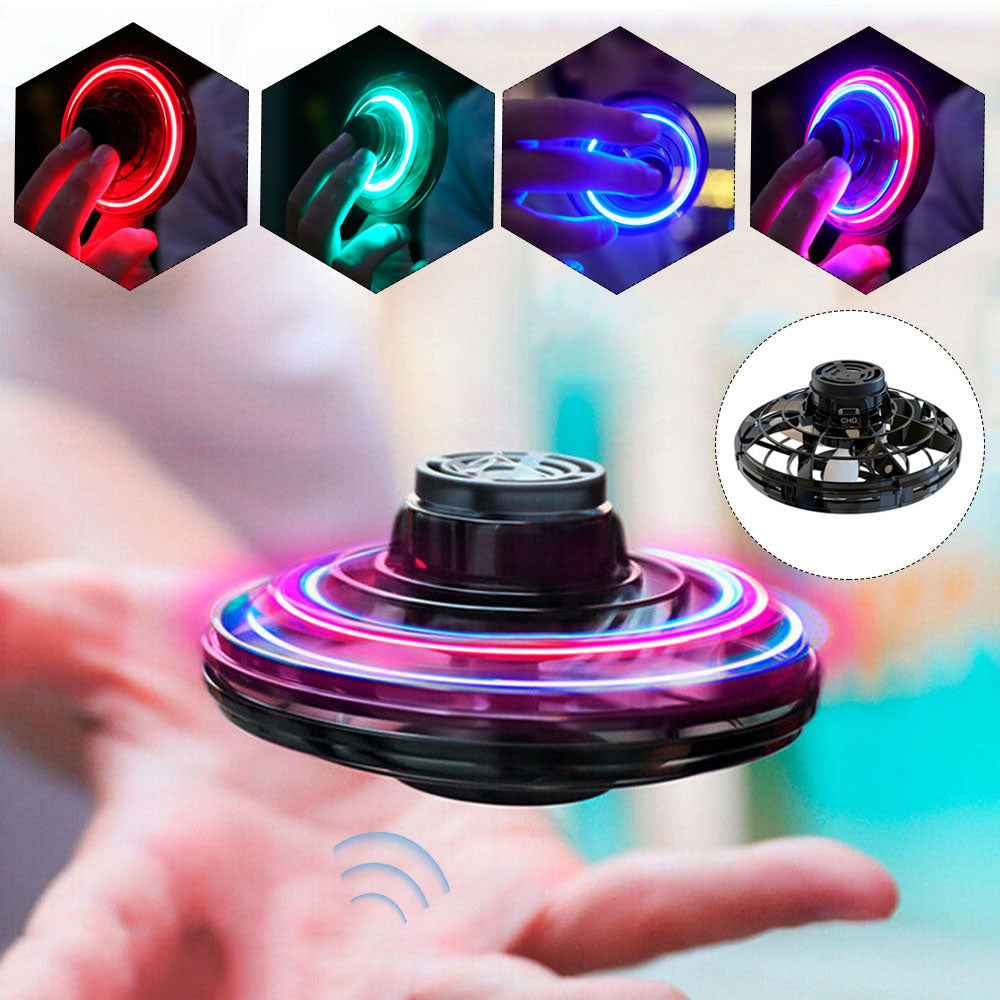 
  
  Flynova Athletic antistress hand mini flying toy Gyro rotator drone UFO led fidget finger spinner Rotary child christmas gift
  
