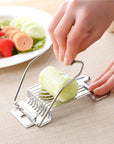 Stainless steel kitchen gadget egg slicer egg cutter Century egg splitter