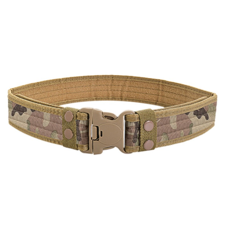 5.0 Oxford Cloth Tactical Belt Velcro Wrapped Outdoor Canvas Belt