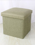 Simple Fabric Storage Storage Stool Folding Shoe Bench Footstool Can Sit With Lid Storage Box Stool 30*30*30cm/40*25*25cm