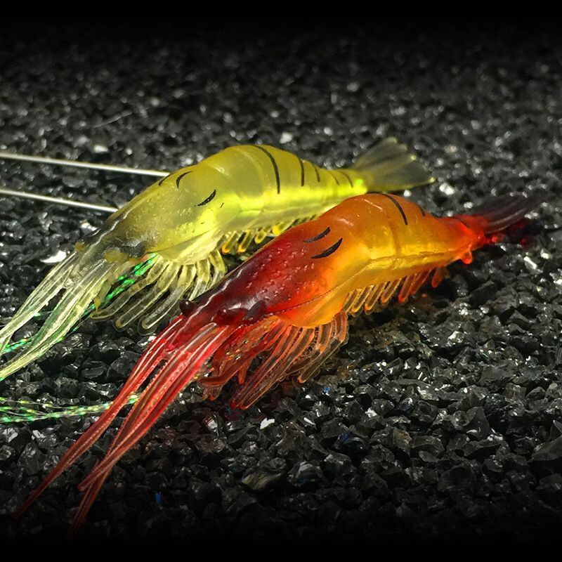 
  
  Soft Worm Luminous Bionic Shrimp 8 Lua Soft Shrimp Fake Bait Freshwater Pass Kill Bass Black Fish Warped Mouth Sea Fishing Bait Fish
  
