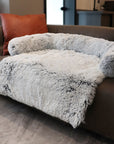 Winter Large Dog Sofa Bed with Zipper Dogs Bed Removable Cover Plush Kennel Cat Beds Mats House Sofa Bed Mat for Large Dog