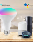 Tuya Smart WIFI Bulb Light BR30 tuya9W Colorful RGBCW Amazon Alexa Google Speaker