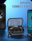 AKZ-S18 power bank tws earbuds, TW wireless BT earbuds, tws earbuds with power bank